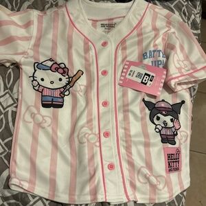 Girls' Hello Kitty and Friends Softball Jersey - Pink XS